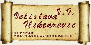 Velislava Iliktarević vizit kartica